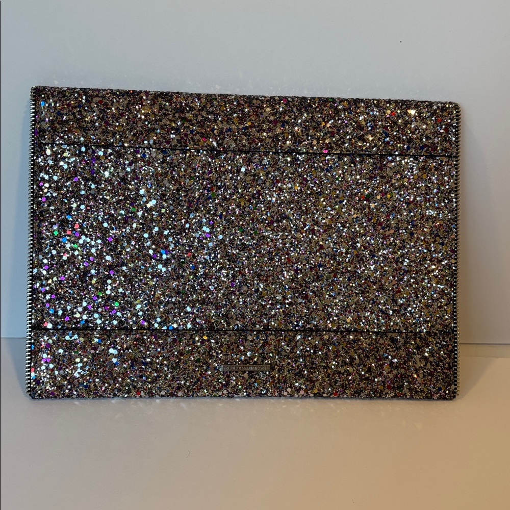 Rebecca Minkoff Glitter Envelope Clutch Like New - Picture 3 of 11